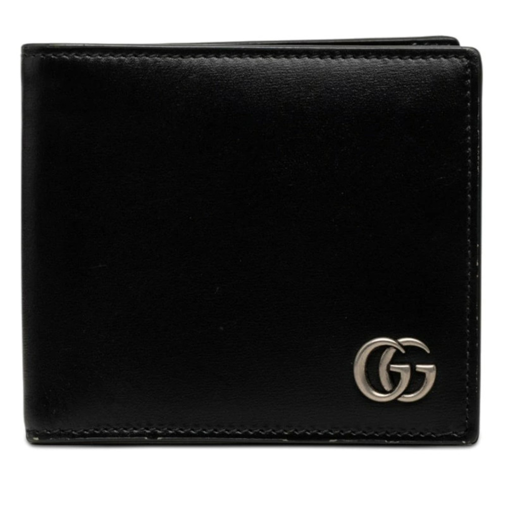 Gucci GG Marmont Bifold Wallet Compact Leather Black